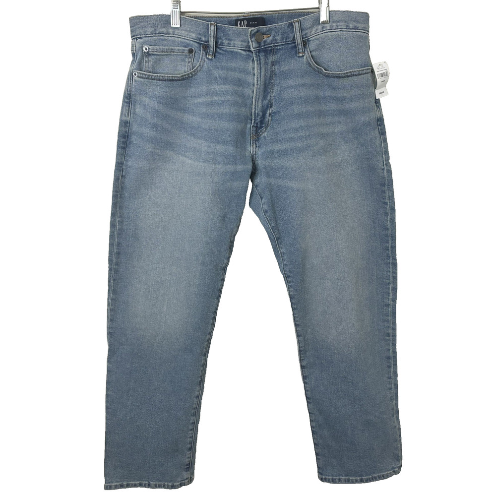 Gap Denim NWT Men's Straight Simi Light Wash Jeans Size 34X30